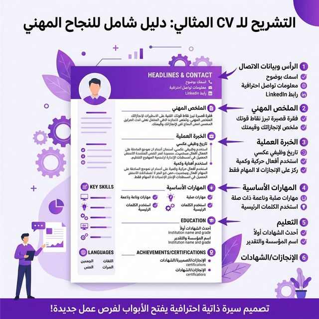 أجزاء السيرة الذاتية المثالية