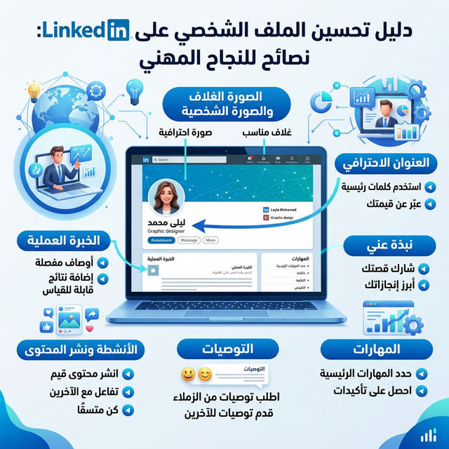 تحسين ملف لينكدإن