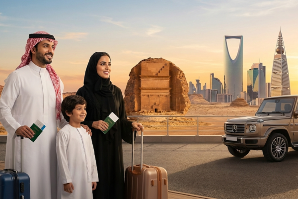 صورة توضيحية لـ دليل السياحة في السعودية للمقيمين في دول الخليج 2026: التأشيرة وأجمل الوجهات