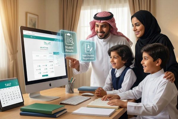 صورة توضيحية لـ دليل نظام نور 1447 الشامل: استعلام نتائج الطلاب وتسجيل المستجدين
