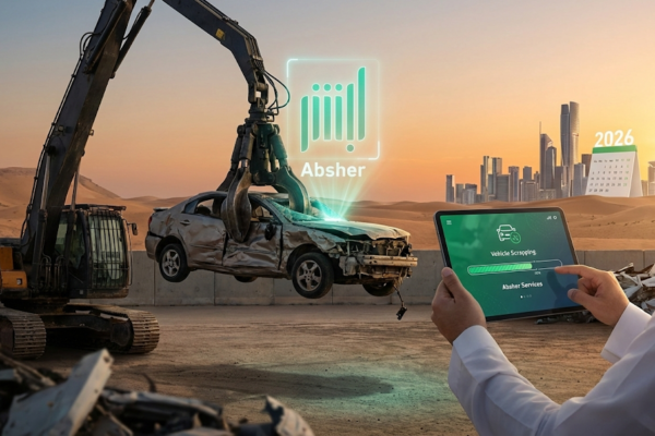 صورة توضيحية لـ طريقة إسقاط المركبات التالفة عبر أبشر 2026: الدليل الشامل والخطوات