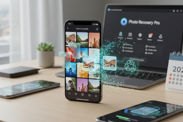 صورة توضيحية لـ أفضل طرق استرجاع الصور المحذوفة من الهاتف 2026 (بدون روت) - دليل شامل
