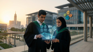 صورة توضيحية لـ دليل تخصصات الأمن السيبراني والذكاء الاصطناعي في الجامعات السعودية 2026